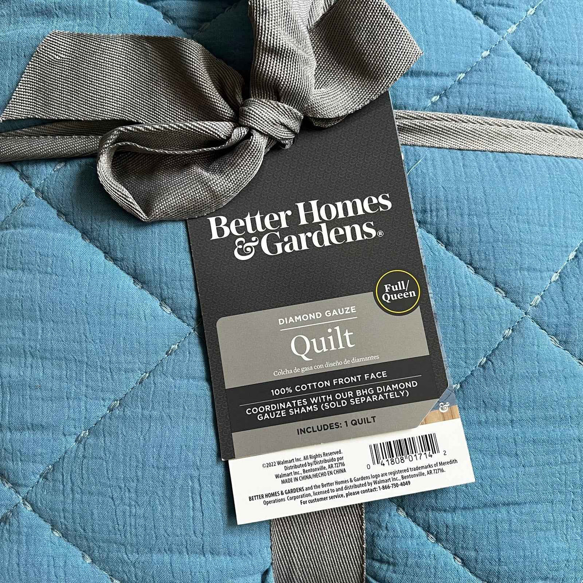 Better Homes Quilt Diamond Gauze Full Queen Soft Comfort