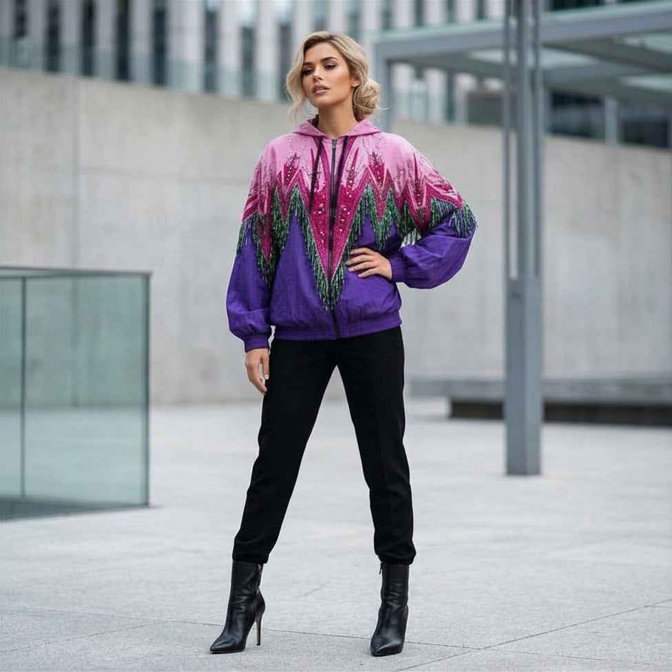 Gucci Fringe Beaded Bomber Jacket - Elevate Your Wardrobe with Luxury Style - Prime Essentials