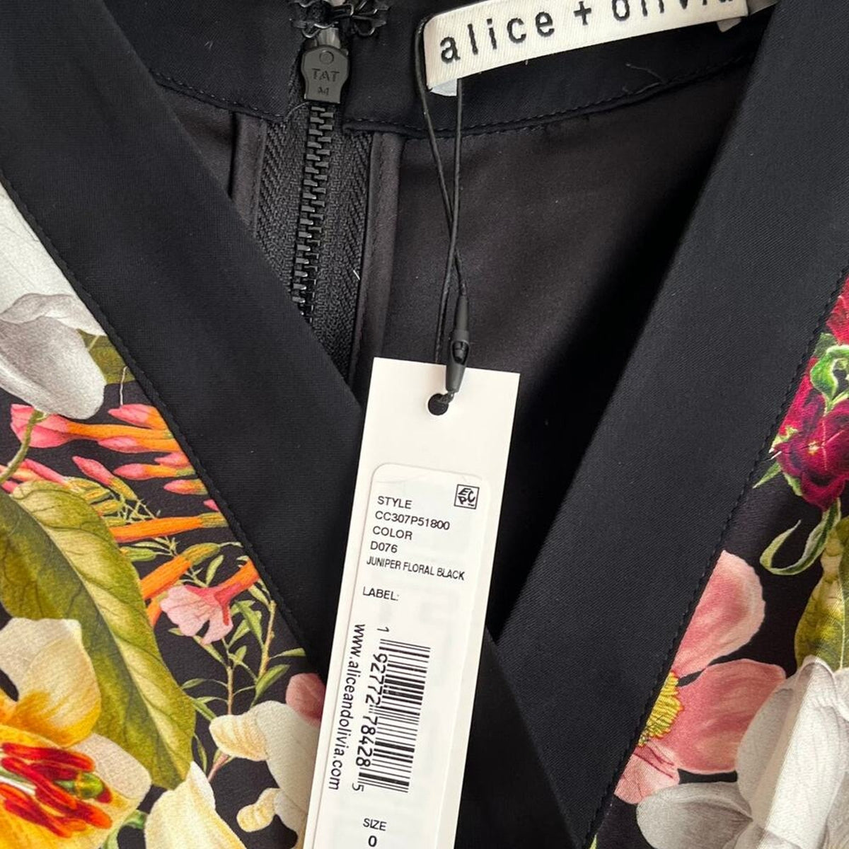 Alice + Olivia Satin Jumpsuit Floral US 0 Elegant Style - Prime Essentials