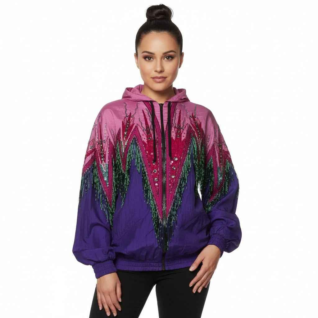 Gucci Bomber Jacket Fringe Beaded - The Ultimate XS Luxury Statement Piece