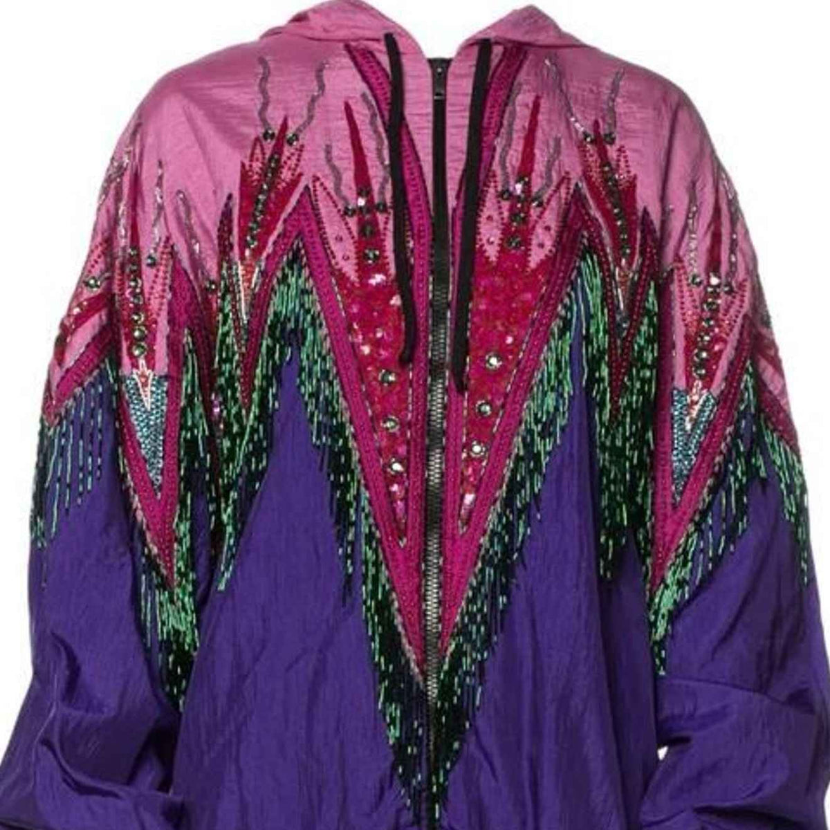 Gucci Fringe Beaded Bomber Jacket - Elevate Your Wardrobe with Luxury Style - Prime Essentials