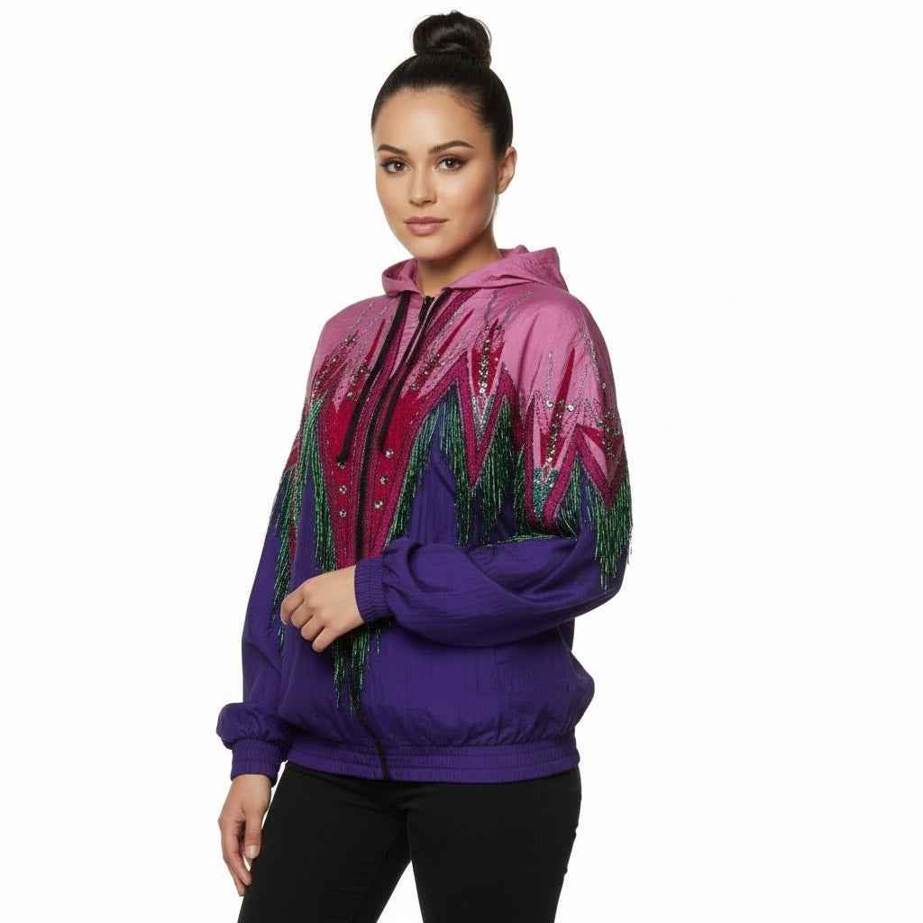 Gucci Fringe Beaded Bomber Jacket - Elevate Your Wardrobe with Luxury Style - Prime Essentials