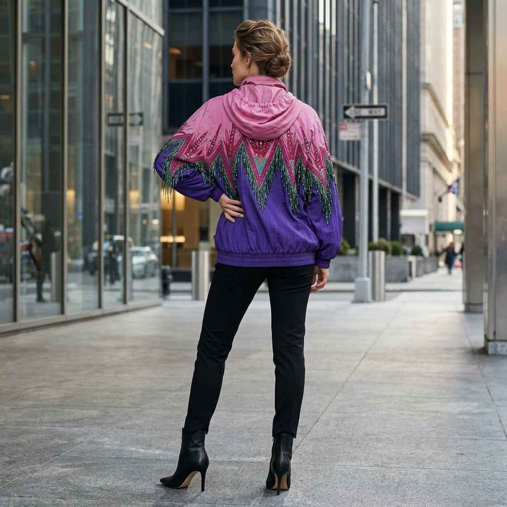 Gucci Fringe Beaded Bomber Jacket - Elevate Your Wardrobe with Luxury Style - Prime Essentials