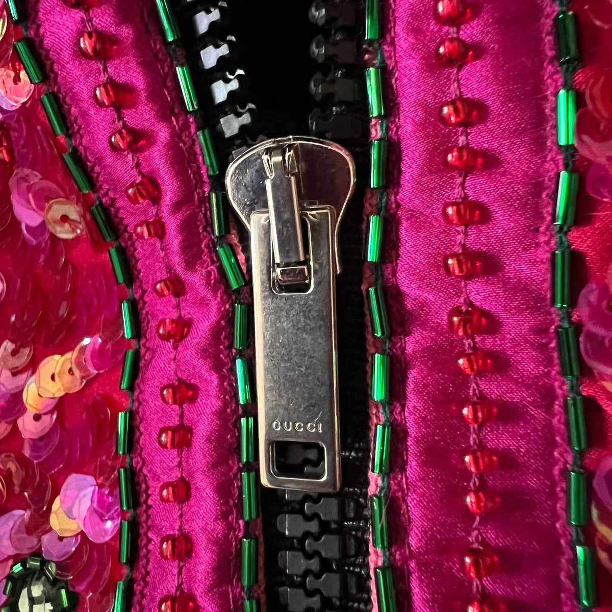Gucci Fringe Beaded Bomber Jacket - Elevate Your Wardrobe with Luxury Style - Prime Essentials