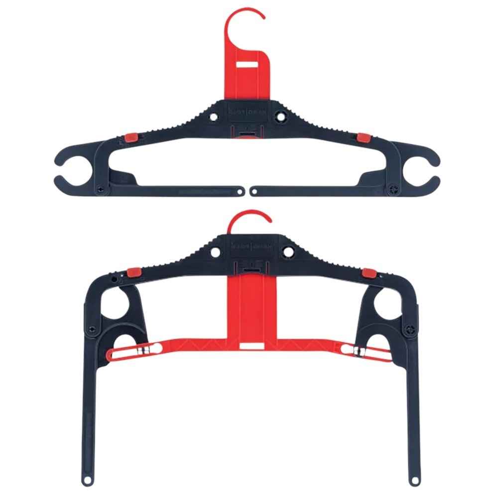 Hangfold Travel Hangers Foldable 18-Pack Red Space Saving