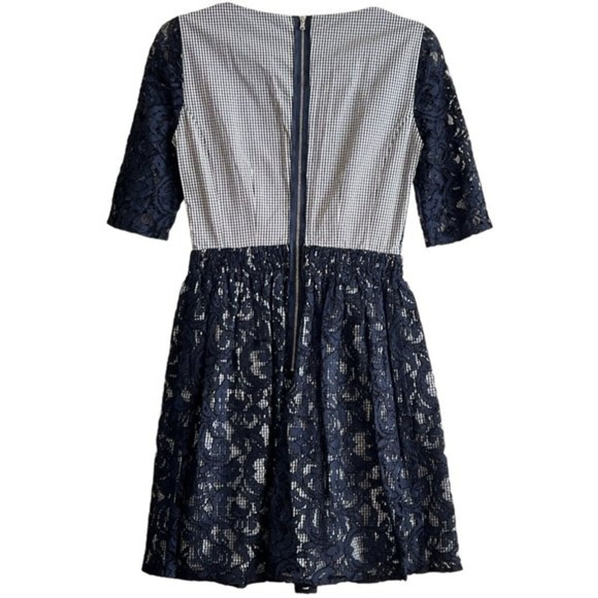 Elevate Your Style with the Carven Blue Lace Mini Dress - Timeless Elegance Redefined - Prime Essentials